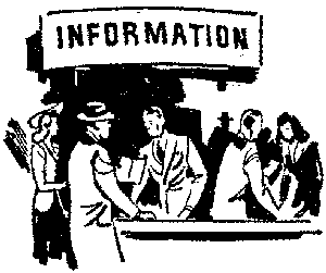 image of an information stand